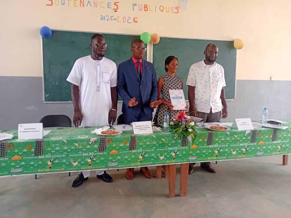 Remise de diplôme devant le jury